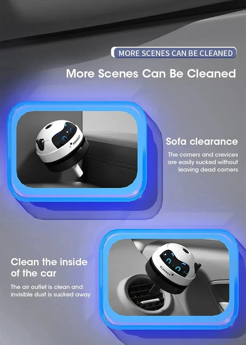 Mini Desktop Robot Vacuum Cleaner – USB Rechargeable Desk & Keyboard Cleaner