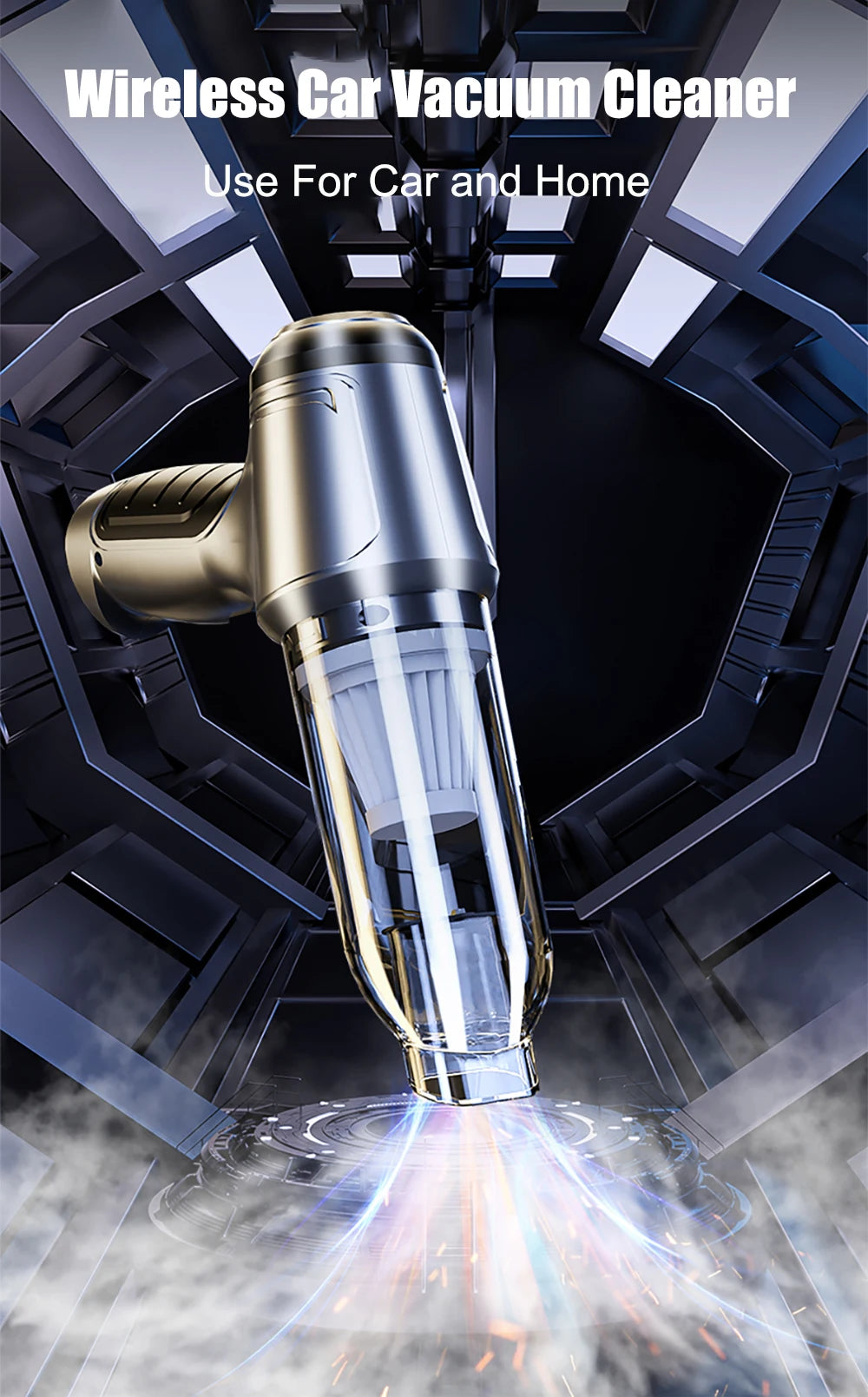 PowerClean™ PRO – 95000PA Premium Car & Home Vacuum