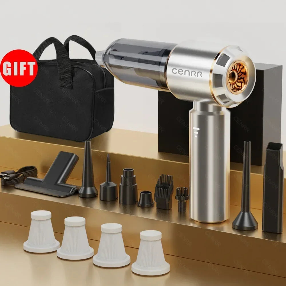 CENRR™ 998000PA Premium Car Vacuum Cleaner – Powerful, Cordless & Multi-Functional Cleaning