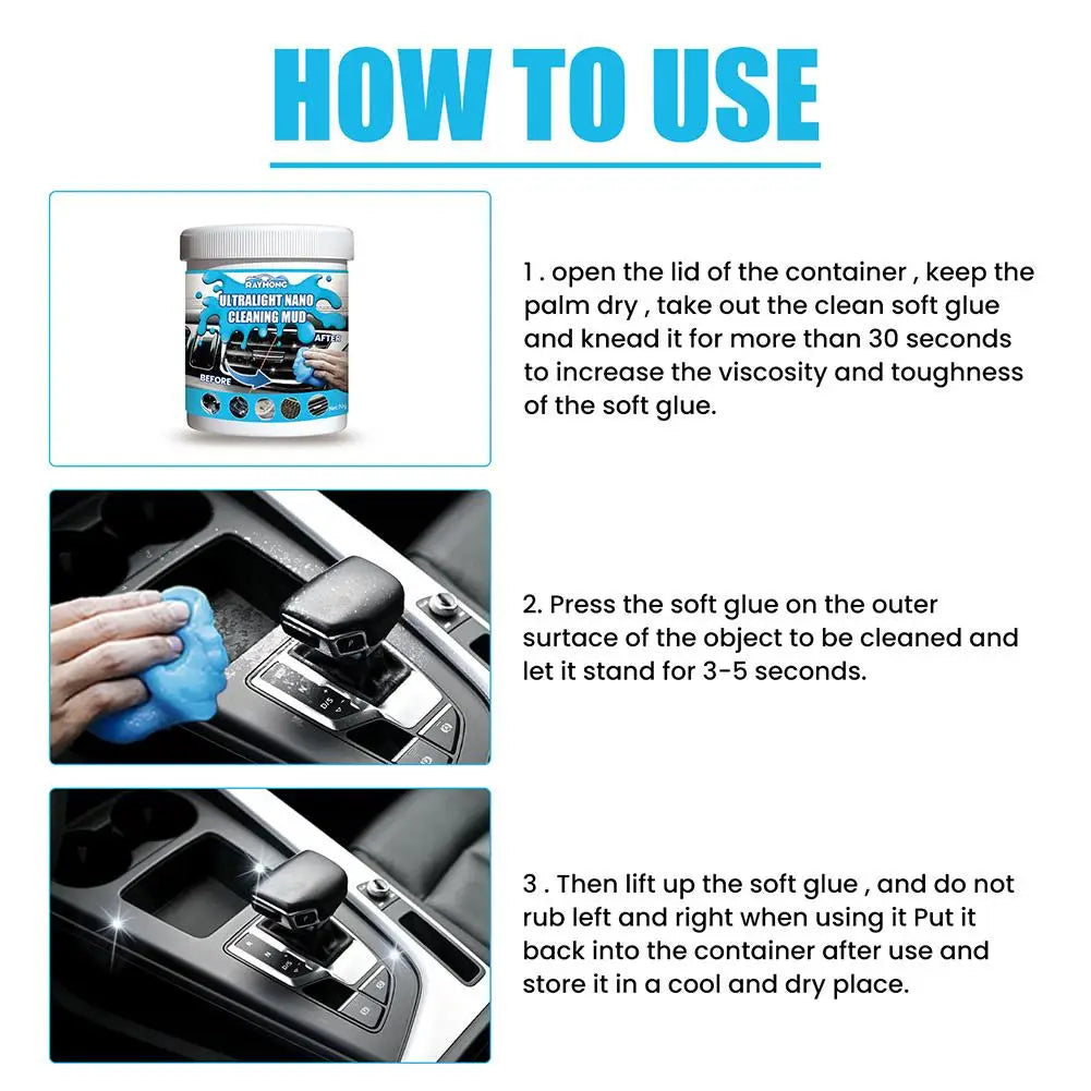SmartHero™ Car Cleaning Gel – Deep Cleaning for Vents, Buttons & Hard-to-Reach Spots