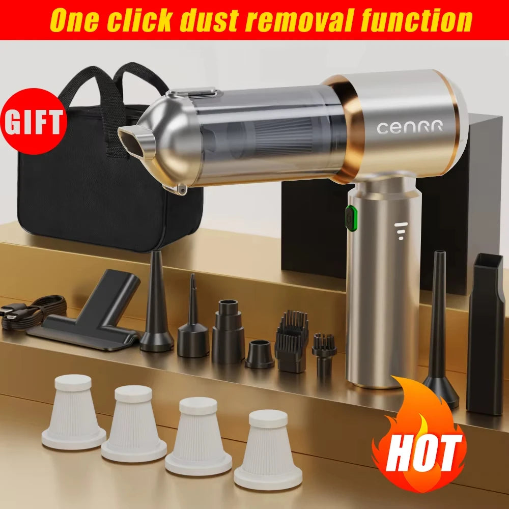 CENRR™ 998000PA Premium Car Vacuum Cleaner – Powerful, Cordless & Multi-Functional Cleaning