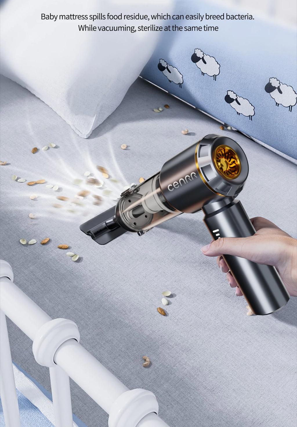 CENRR™ 998000PA Premium Car Vacuum Cleaner – Powerful, Cordless & Multi-Functional Cleaning