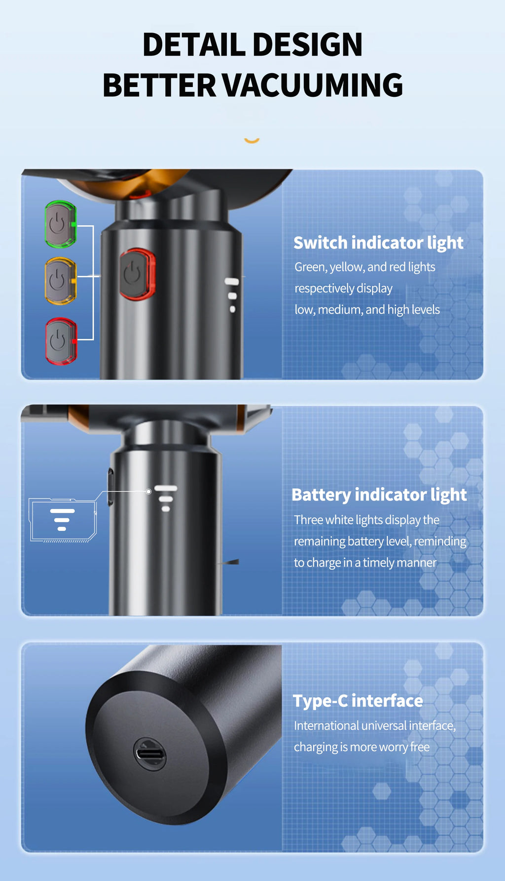 CENRR™ 998000PA Premium Car Vacuum Cleaner – Powerful, Cordless & Multi-Functional Cleaning